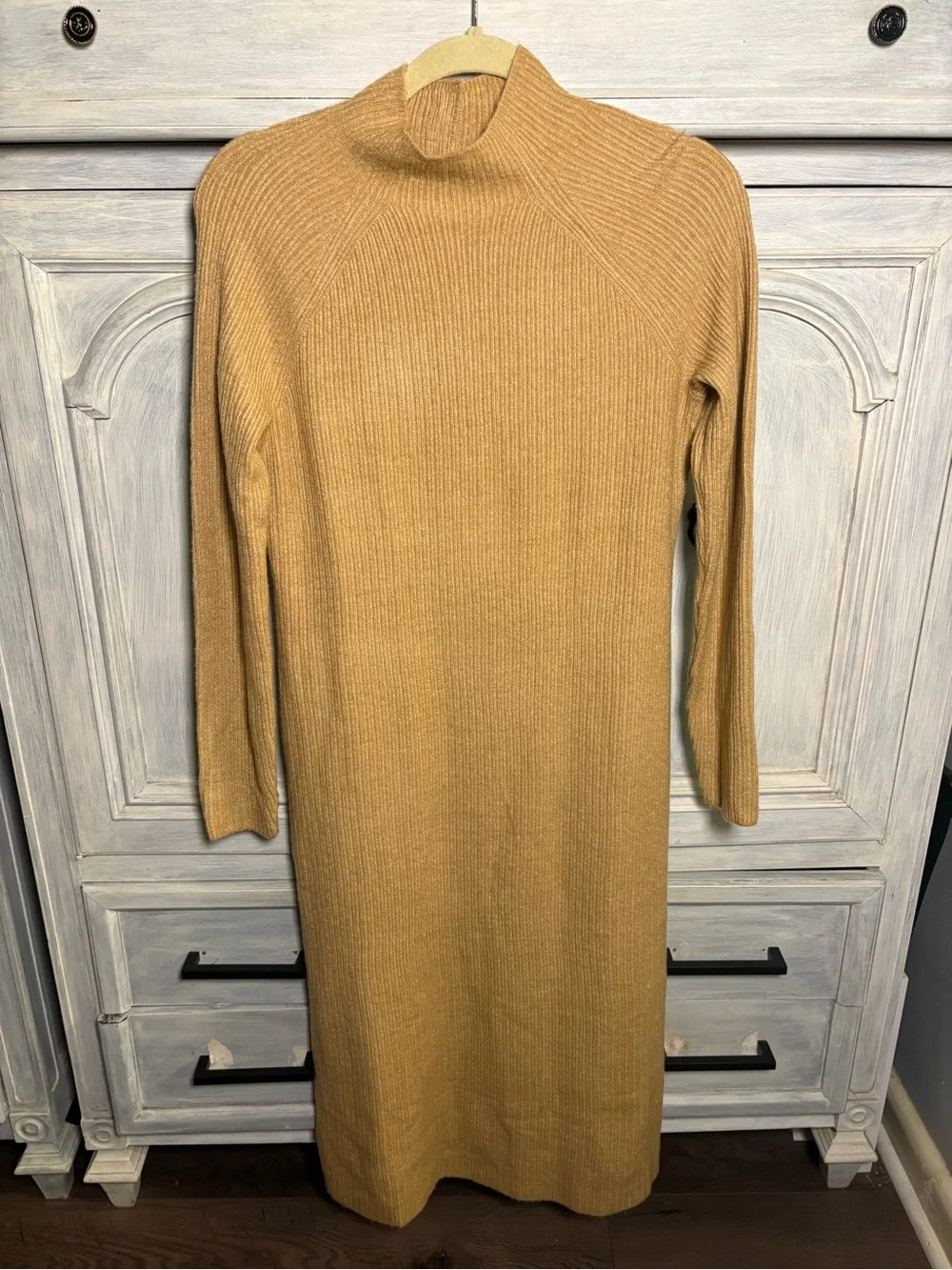 Talbots Ribbed Mockneck Midi Sweater Sweater Dress Staple Preppy Polished Office